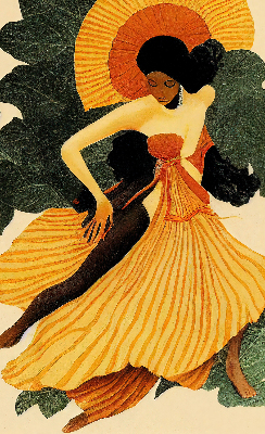 Estor enrollable con diseño Bailarín