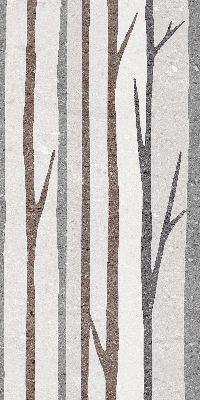 Modern roller blind con diseño de troncos de árboles
