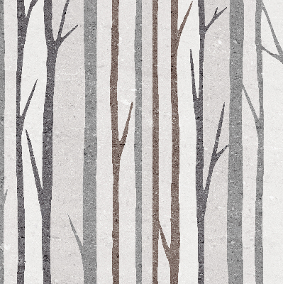Modern roller blind con diseño de troncos de árboles