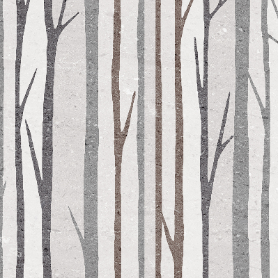 Modern roller blind con diseño de troncos de árboles