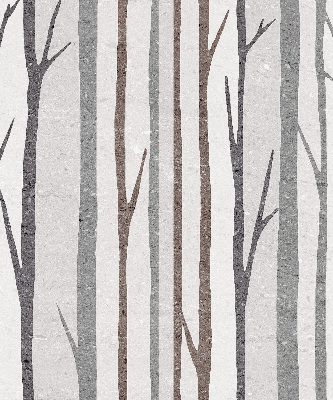 Modern roller blind con diseño de troncos de árboles
