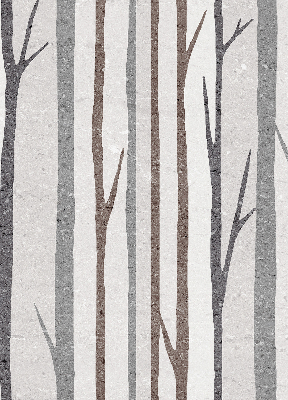 Modern roller blind con diseño de troncos de árboles