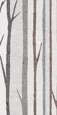 Modern roller blind con diseño de troncos de árboles