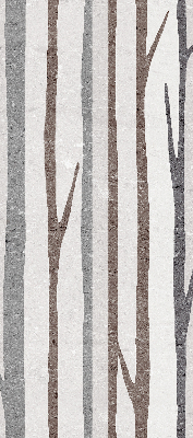 Modern roller blind con diseño de troncos de árboles