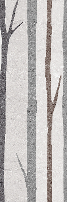 Modern roller blind con diseño de troncos de árboles