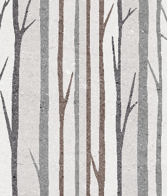 Modern roller blind con diseño de troncos de árboles