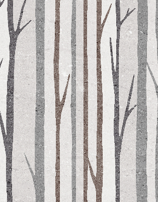 Modern roller blind con diseño de troncos de árboles