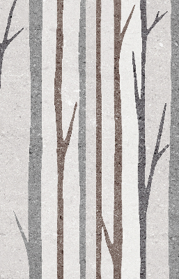 Modern roller blind con diseño de troncos de árboles