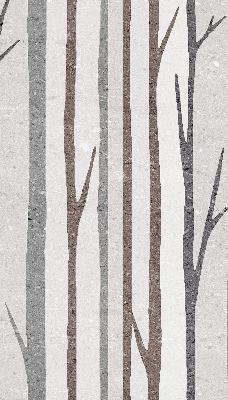 Modern roller blind con diseño de troncos de árboles
