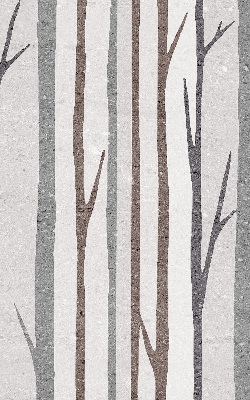Modern roller blind con diseño de troncos de árboles