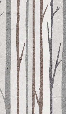 Modern roller blind con diseño de troncos de árboles