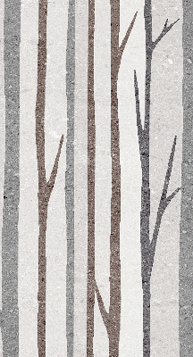Modern roller blind con diseño de troncos de árboles