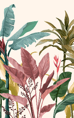 Estor enrollable para ventana con hojas de colores