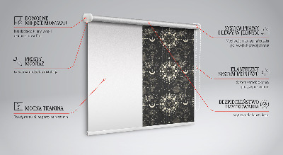 Estor enrollable para ventana con diseño Cosmos
