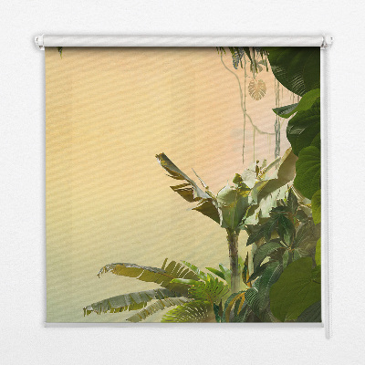 Modern roller blind con marco para plantas