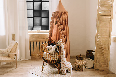 Modern roller blind con estampado de cubos de piedra