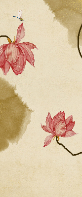 Modern roller blind con diseño de flores