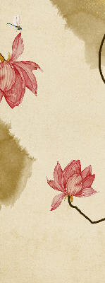 Modern roller blind con diseño de flores