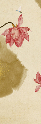 Modern roller blind con diseño de flores