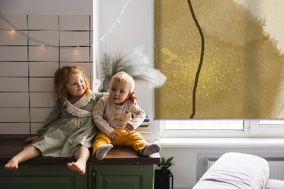 Modern roller blind con diseño de flores