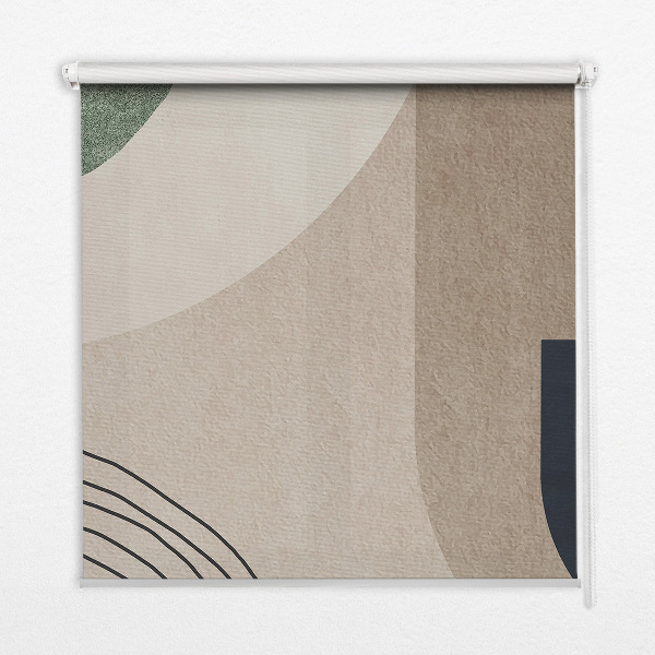 Modern roller blind con diseño de abstracción