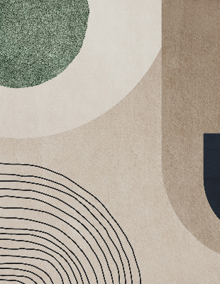 Modern roller blind con diseño de abstracción