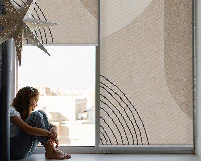 Modern roller blind con diseño de abstracción