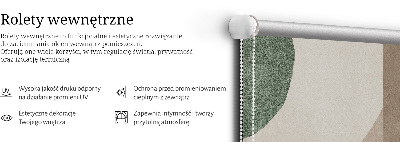 Modern roller blind con diseño de abstracción