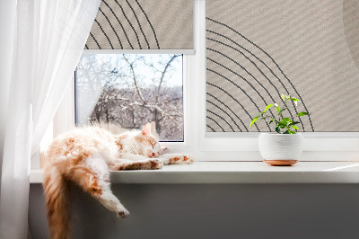 Modern roller blind con diseño de abstracción