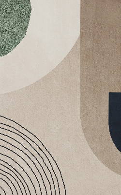Modern roller blind con diseño de abstracción
