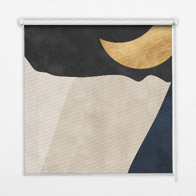 Estor enrollable para ventana con diseño de abstracción moderna