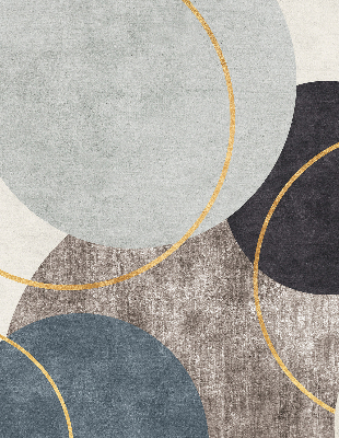 Modern roller blind con diseño de abstracción