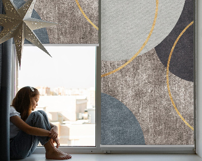Modern roller blind con diseño de abstracción