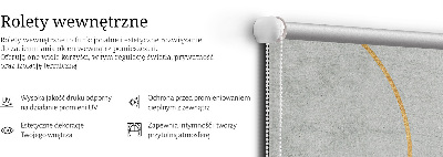 Modern roller blind con diseño de abstracción