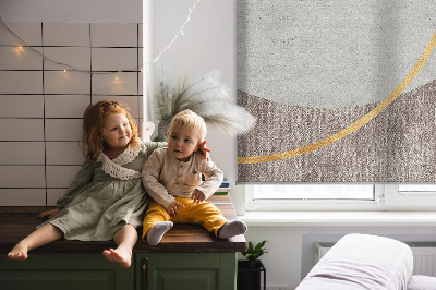 Modern roller blind con diseño de abstracción