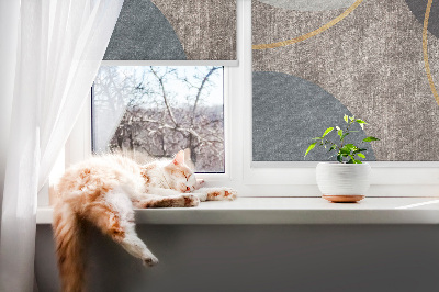 Modern roller blind con diseño de abstracción