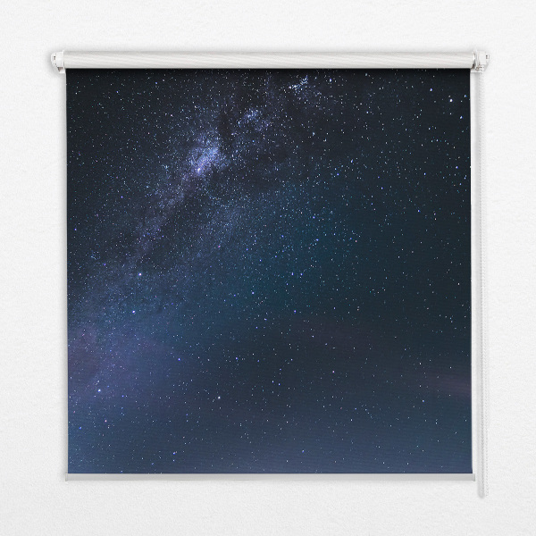 Estor enrollable con diseño de cielo estrellado