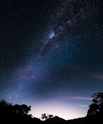 Estor enrollable con diseño de cielo estrellado