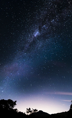 Estor enrollable con diseño de cielo estrellado