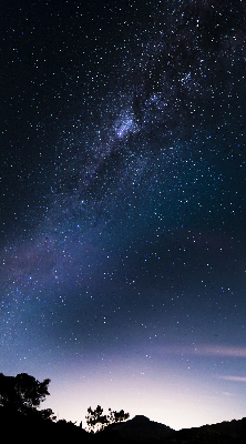Estor enrollable con diseño de cielo estrellado