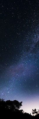 Estor enrollable con diseño de cielo estrellado