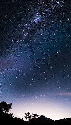 Estor enrollable con diseño de cielo estrellado