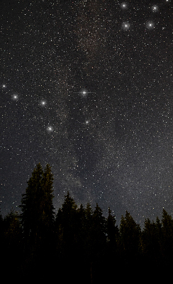 Modern roller blind con estampado de estrellas sobre fondo oscuro