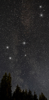 Modern roller blind con estampado de estrellas sobre fondo oscuro