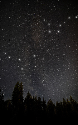 Modern roller blind con estampado de estrellas sobre fondo oscuro