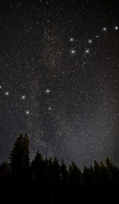 Modern roller blind con estampado de estrellas sobre fondo oscuro