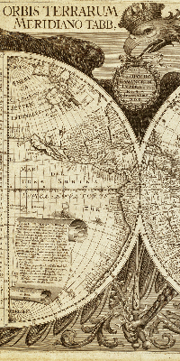 Estor enrollable con estampado del mapa del mundo antiguo