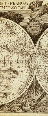 Estor enrollable con estampado del mapa del mundo antiguo