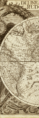 Estor enrollable con estampado del mapa del mundo antiguo