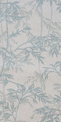 Modern roller blind con hojas decorativas